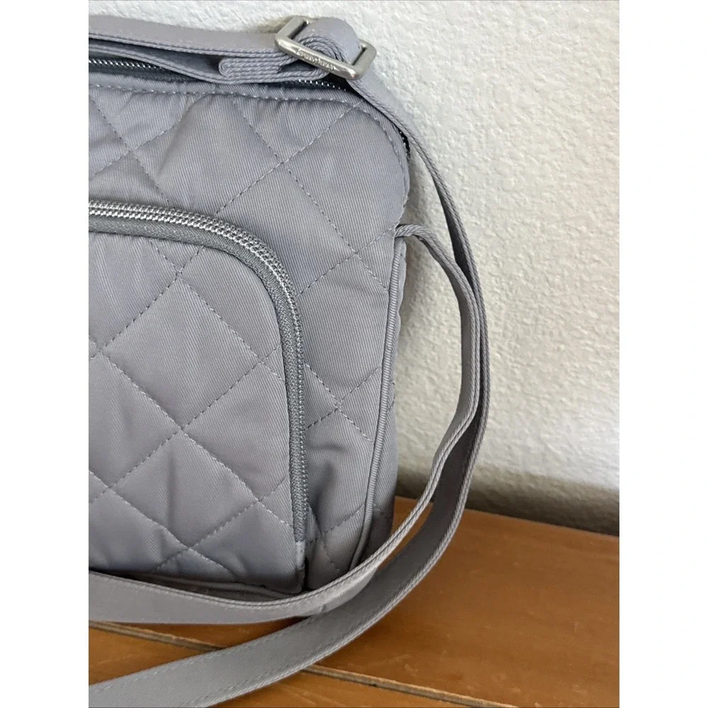 Vera Bradley Gray Quilted Crossbody Bag - NWOT